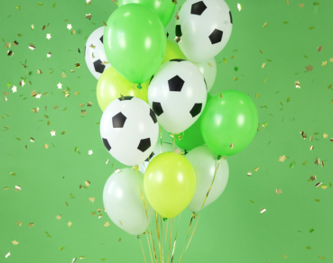 Latexballons - SET: Fußball - je ø 30cm